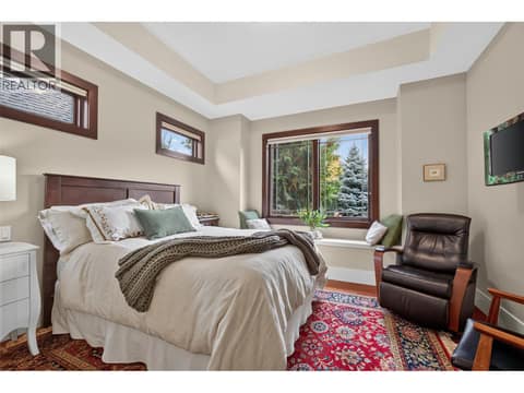 Main level secondary bedroom at 734 Marin Crescent, Upper Mission, Kelowna