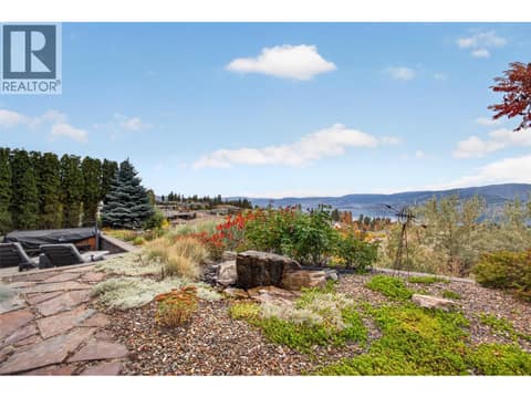 No grass to cut in the backyard at 734 Marin Crescent, Upper Mission, Kelowna
