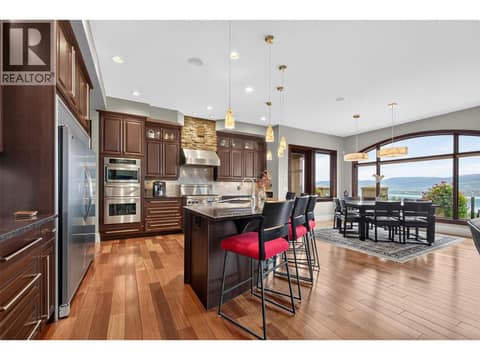 Sophisticated culinary kitchen at 734 Marin Crescent, Upper Mission, Kelowna