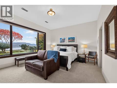 Third bedroom with impressive views at 734 Marin Crescent, Upper Mission, Kelowna