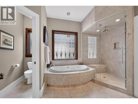 With a refined spa ensuite at 734 Marin Crescent, Upper Mission, Kelowna