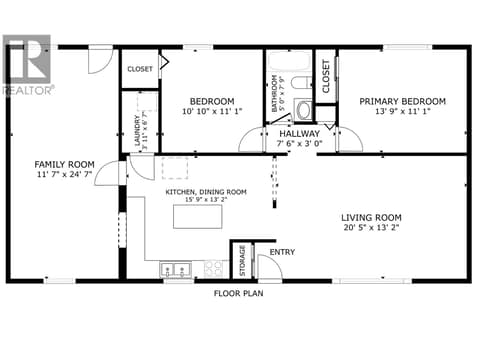 Floor Plan - Main Floor at 5113 27 Avenue, Bella Vista, Vernon