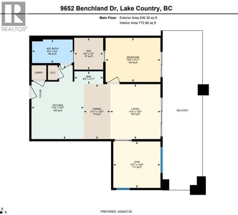 Floor Plans at 9652 Benchland Drive Unit# 209, Lake Country North West