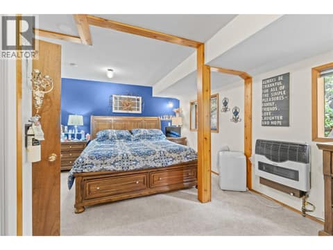 Guest Suite Primary Bedroom at 769 & 771 Gardom Lake Road, Enderby / Grindrod