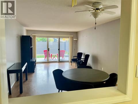 Open concept living area leads to  patio at 3900 27 Avenue Unit# 74, Westmount, Vernon