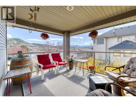 Lovely covered deck at 550 Glenmeadows Road Unit# 100, Glenmore, Kelowna
