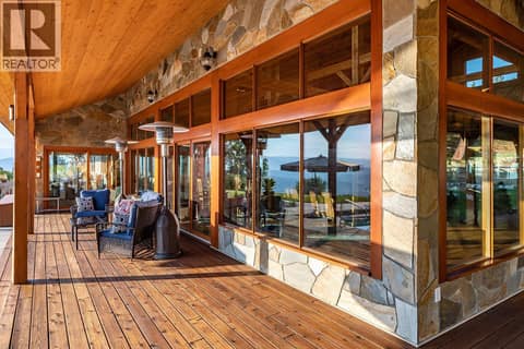 Covered Wrap around Deck at 5705 Upper Booth N Road, Ellison, Kelowna