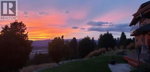 Evening View looking Northwest at 5705 Upper Booth N Road, Ellison, Kelowna