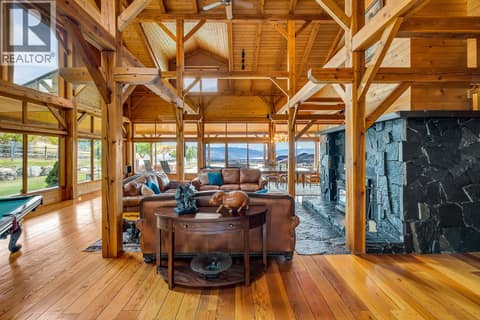 The Great Room featuring panoramic view of the Okanagan Valley at 5705 Upper Booth N Road, Ellison, Kelowna