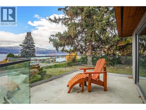 Deck off Living Room at 3038 Ourtoland Road, Lakeview Heights, West Kelowna