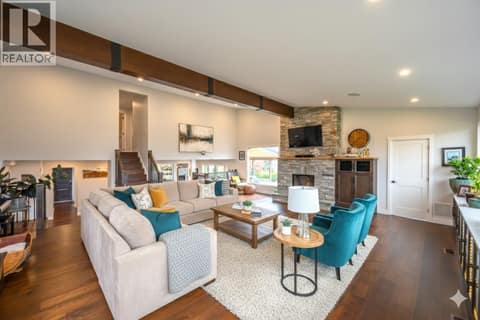 Living room - staged at 6521 BELLEVUE Drive, Oliver