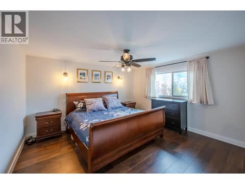 Primary bedroom - staged at 6521 BELLEVUE Drive, Oliver
