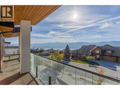 Deck off Bedroom at 1579 Malbec Place, Lakeview Heights, West Kelowna