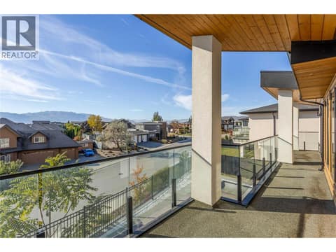 Deck off Family Room at 1579 Malbec Place, Lakeview Heights, West Kelowna
