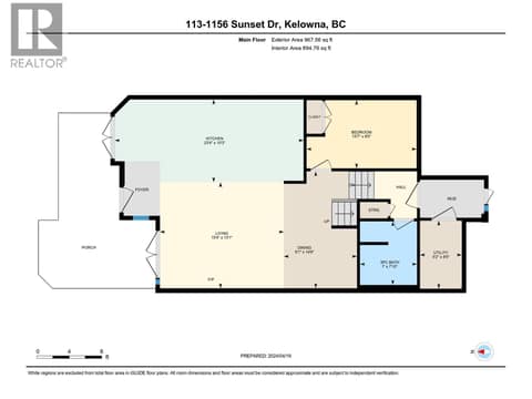 Main Floor at 1156 Sunset Drive Unit# 113, Kelowna North