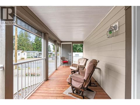 Automatic Front Roll-Down Privacy Screen/Shades at 4701 Pleasant Valley Road Unit# 13, Harwood, Vernon