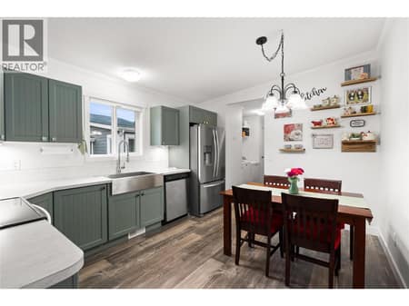 New Permitted Light Fixture Dining Room at 4701 Pleasant Valley Road Unit# 13, Harwood, Vernon