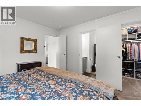Primary Bedroom with Ensuite and Walk-In Closet at 4701 Pleasant Valley Road Unit# 13, Harwood, Vernon