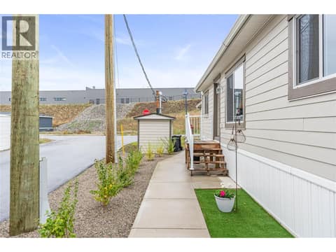 Side Entry - Landscaping Complete - Faux Grass at 4701 Pleasant Valley Road Unit# 13, Harwood, Vernon