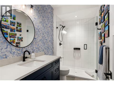 3 Piece Main Level Bathroom at 125 Diamond Way, Predator Ridge, Vernon
