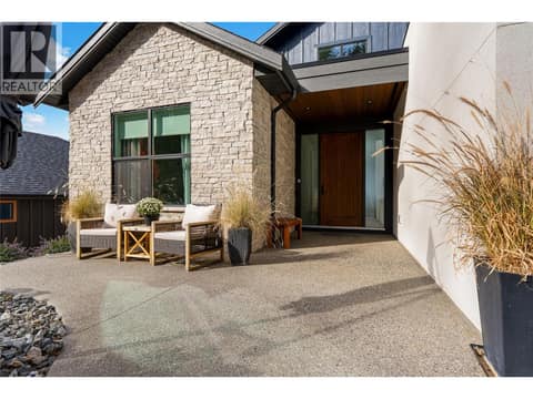 Front Terrace at 125 Diamond Way, Predator Ridge, Vernon
