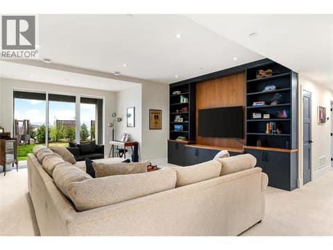 Lower Level Family Room at 125 Diamond Way, Predator Ridge, Vernon