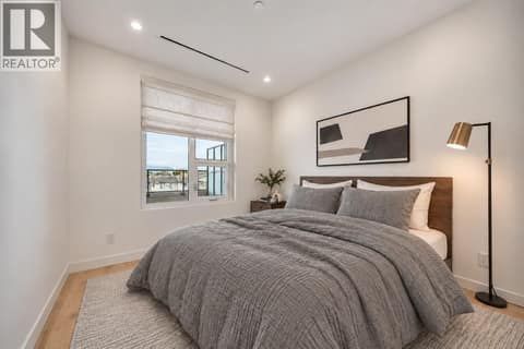 Virtually Staged Second Bedroom at 3300 Lakeshore Drive Unit# 418, Lower Mission, Kelowna