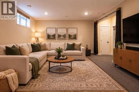 Virtually staged rec room at 2444 York Avenue Unit# 32, Armstrong/ Spall.