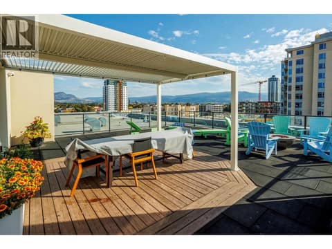 Roof top Patio at 1289 Ellis Street Unit# 216, Kelowna North