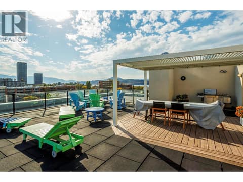 Roof top Patio at 1289 Ellis Street Unit# 216, Kelowna North