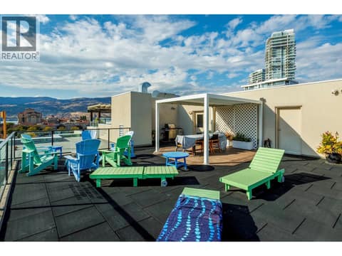 Roof top Patio at 1289 Ellis Street Unit# 216, Kelowna North