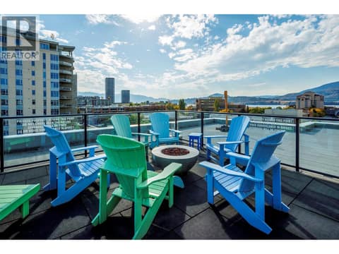 Roof Top Patio at 1289 Ellis Street Unit# 216, Kelowna North