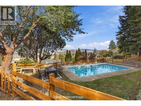 Photo digitally altered as pool is getting shut down for winter at 990 TODD Road, Barnhartvale, Kamloops
