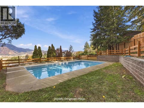 Photo digitally altered as pool is getting shut down for winter at 990 TODD Road, Barnhartvale, Kamloops