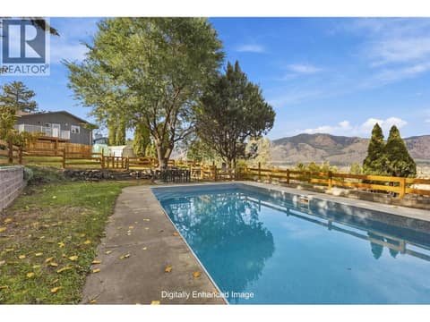 Photo digitally altered as pool is getting shut down for winter at 990 TODD Road, Barnhartvale, Kamloops