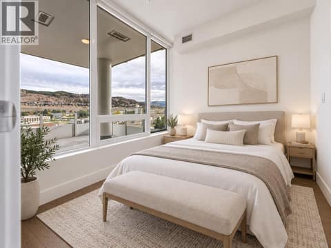 Virtually Staged - Primary Bedroom at 1181 Sunset Drive Unit# 701, Kelowna North