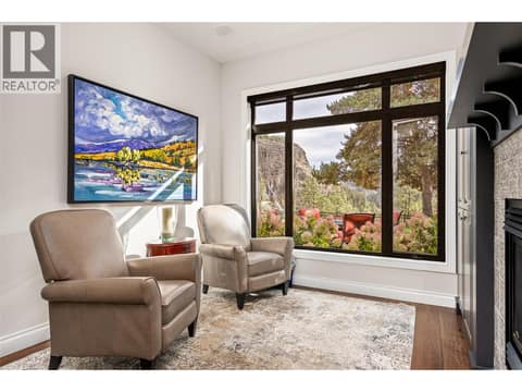 Family room at 3887 Gallaghers Parkway, South East Kelowna