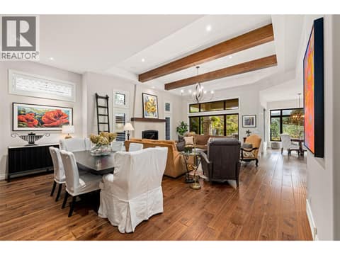 Great room at 3887 Gallaghers Parkway, South East Kelowna