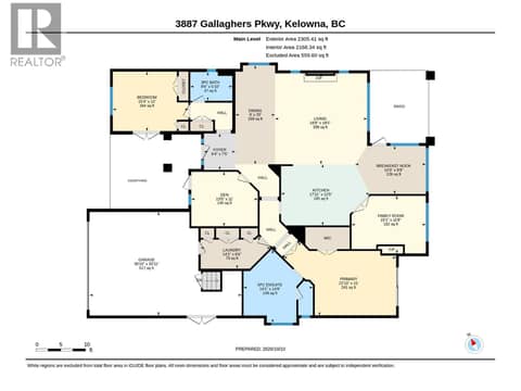 Main floor at 3887 Gallaghers Parkway, South East Kelowna
