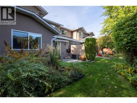 Back Yard at 535 Glenmeadows Road Unit# 16, North Glenmore, Kelowna