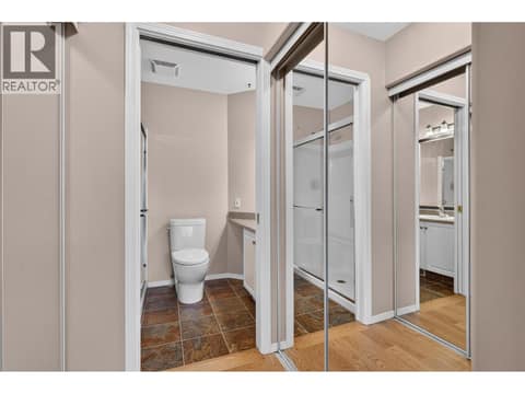 Primary Bedroom Ensuite Closets & Bath at 535 Glenmeadows Road Unit# 16, North Glenmore, Kelowna
