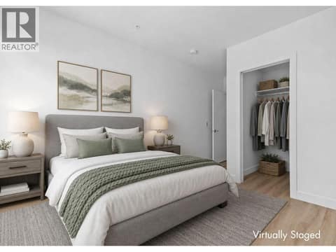 Second Bedroom - virtually staged to show possibilities. Photos of a similar home in the community. at 2760 Olalla Road Unit# 208, Lakeview Heights, West Kelowna