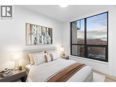Virtually staged 2nd bedroom at 1488 Bertram Street Unit# 1005, Kelowna North