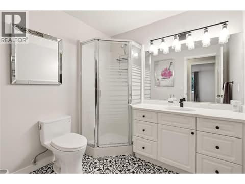 Beautiful lower level full bathroom. at 724 Lone Pine Drive, Black Mountain, Kelowna