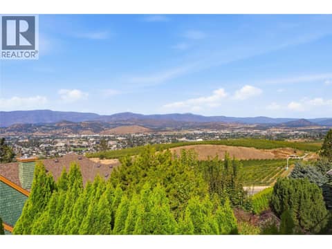 Lake + City views at 724 Lone Pine Drive, Black Mountain, Kelowna