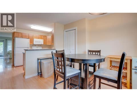 Dining area at 4740 20 Street Unit# 99, Harwood, Vernon