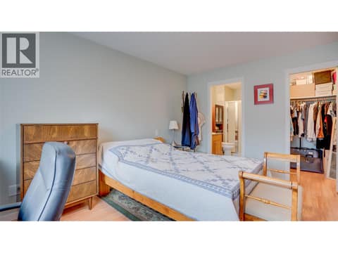 Primary bedroom at 4740 20 Street Unit# 99, Harwood, Vernon
