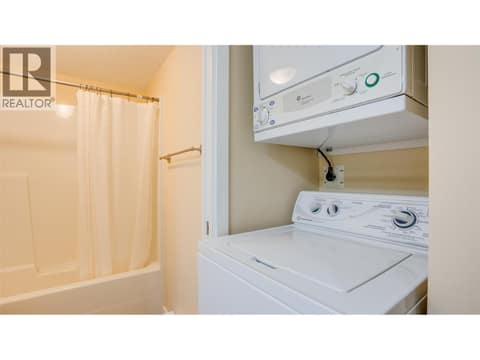Washer/Dryer located in second bathroom at 4740 20 Street Unit# 99, Harwood, Vernon