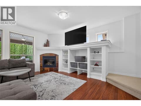 Built in's and Gas Fireplace at 2512 Selkirk Drive, Dilworth Mountain, Kelowna