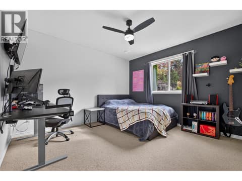 Fourth Bedroom Downstairs at 2512 Selkirk Drive, Dilworth Mountain, Kelowna